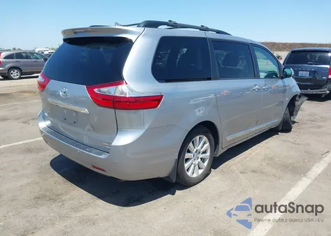 2017 Toyota Sienna Limited Premium 7 Passenger z USA, uszkodzony, nr VIN 5TDDZ3DC6HS188030